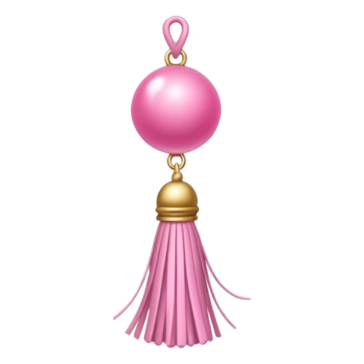 pink ade tassel pendant sticker