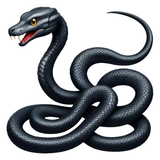 Una vibora negra sticker