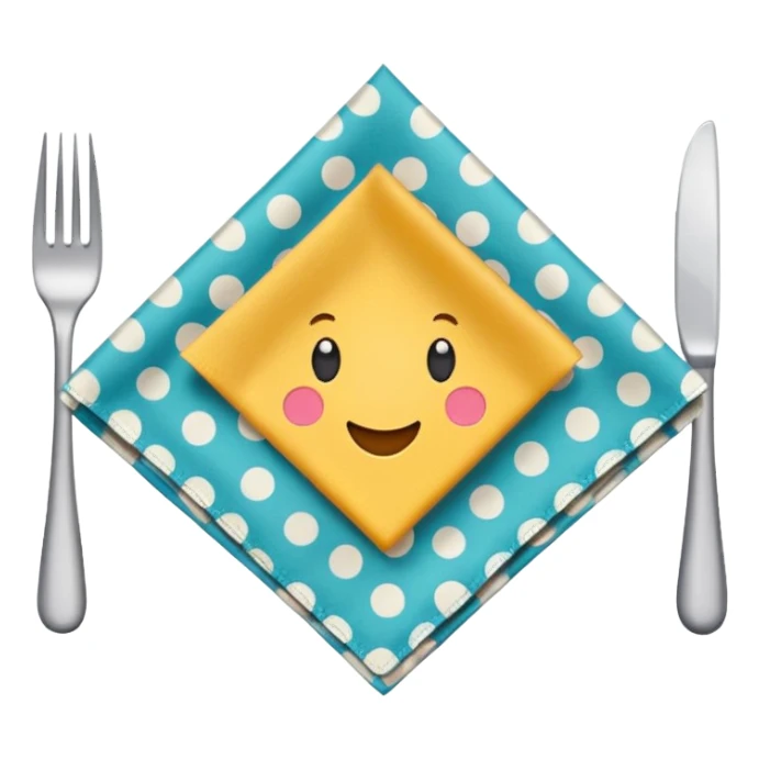 patterned napkin sticker