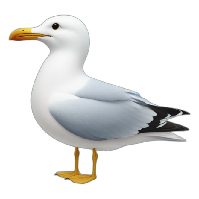 Seagull blue coloured sticker