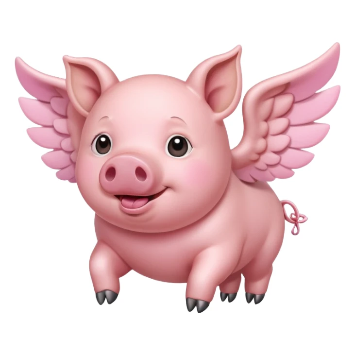 Flying pig  sticker