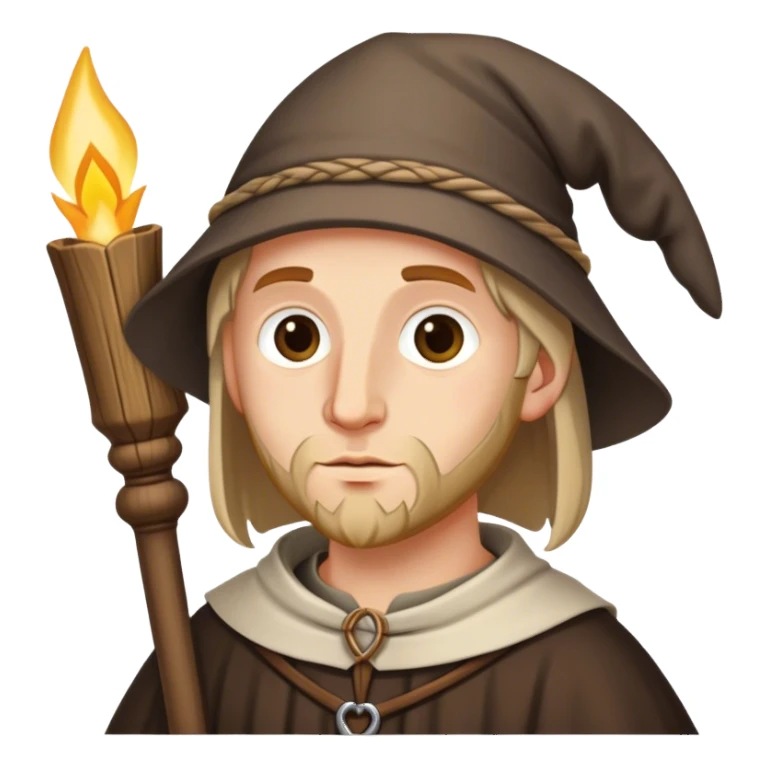 medieval pilgrim with vernicle sticker