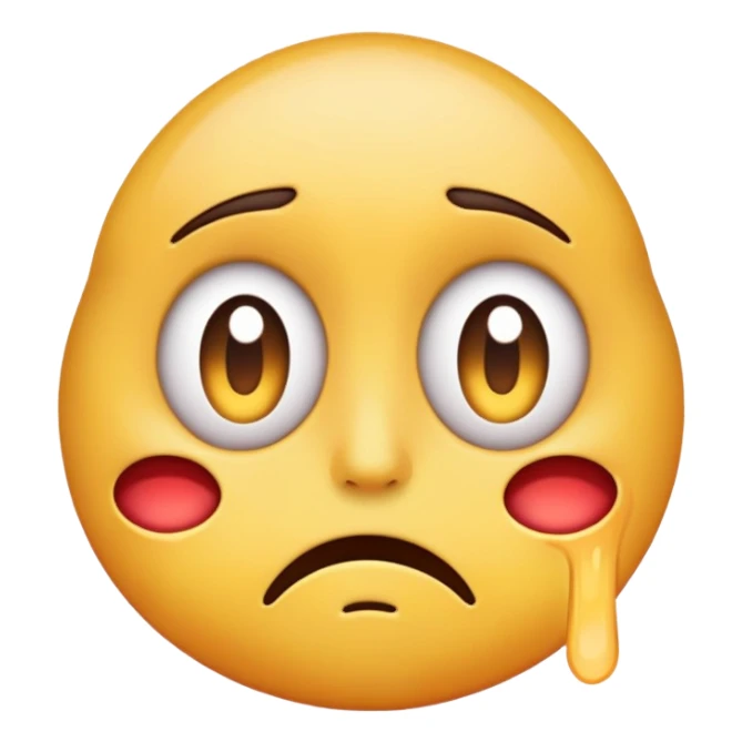 Over exaggerated dying emoji sticker