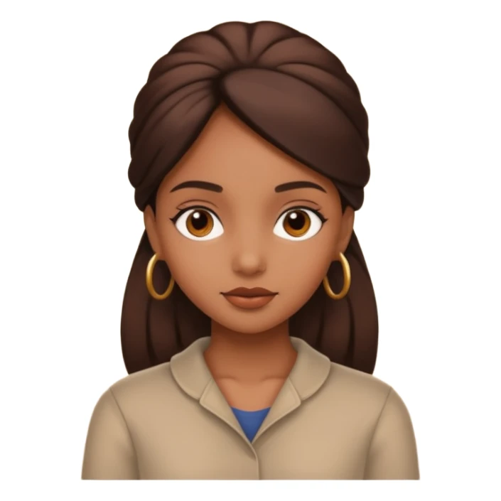 Brown girl aesthetic sticker