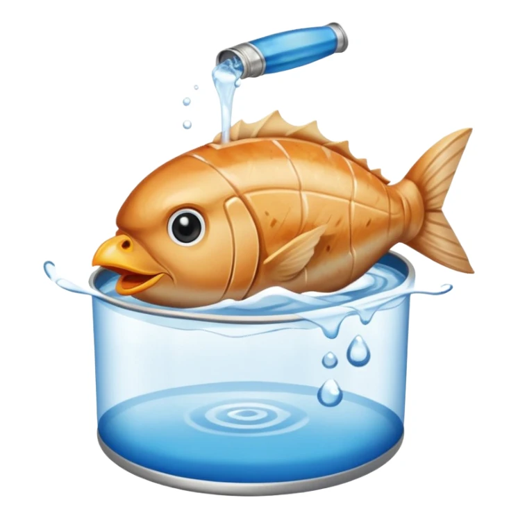 Hen White + Tuna Fish sticker