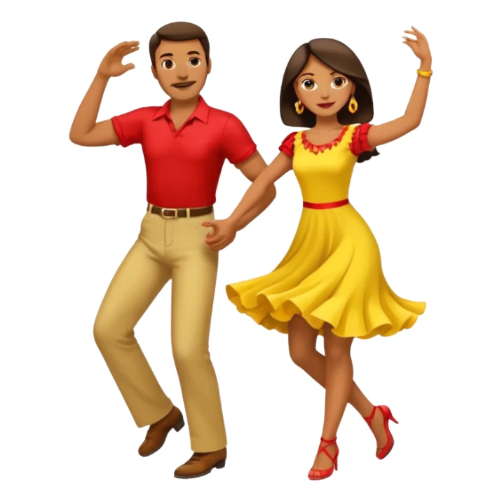 A couple dancing salsa sticker