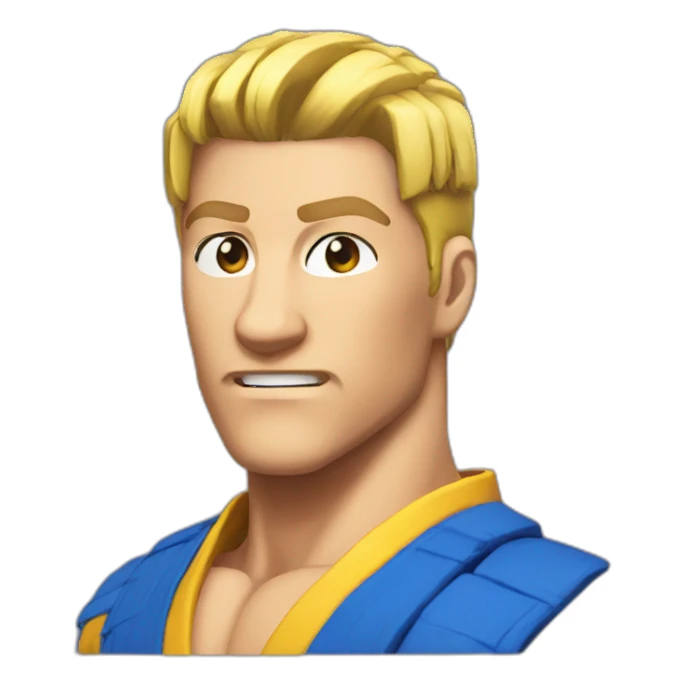 ken from street fighter sticker