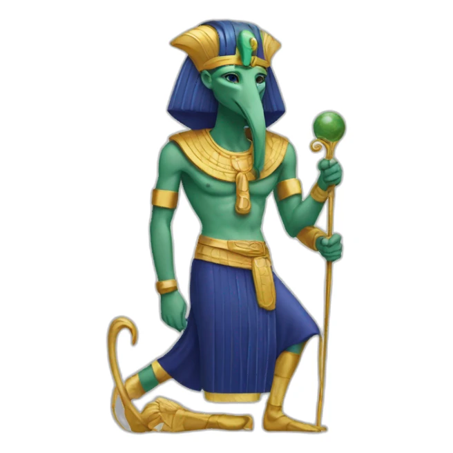 thoth god sticker