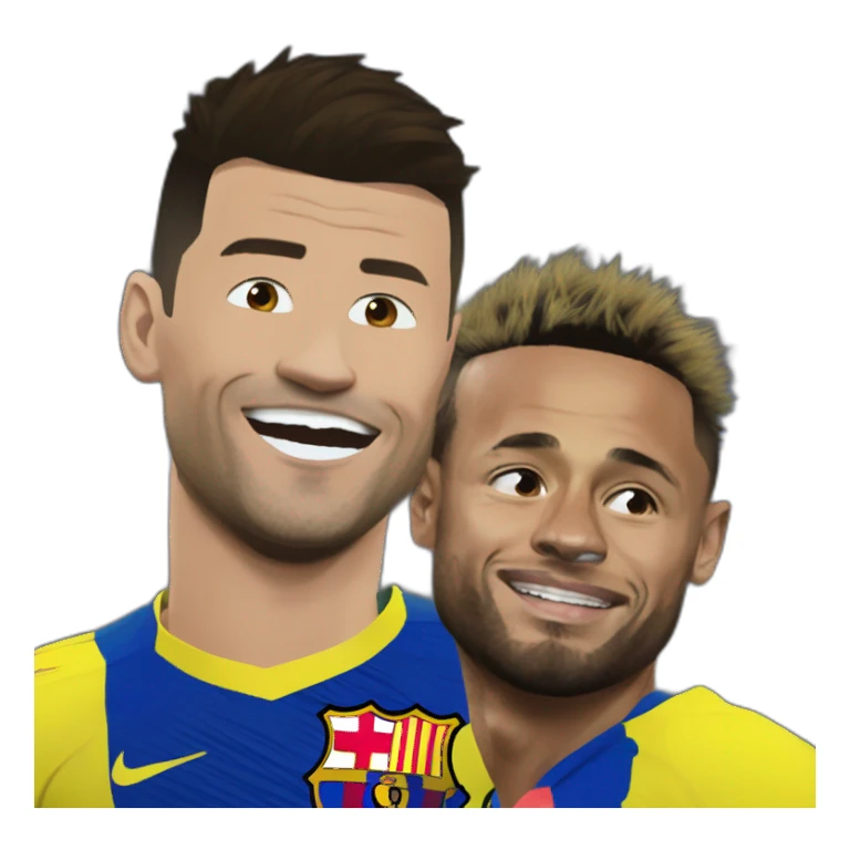 Ronaldo sur messi sur neymar sticker