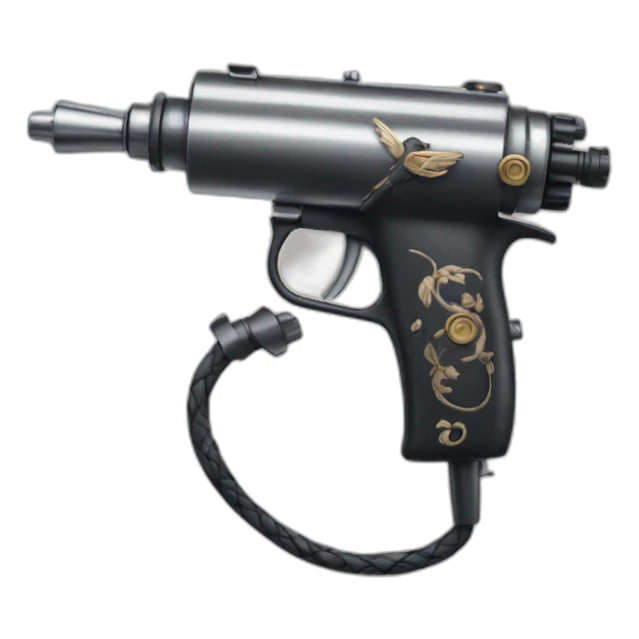 tattoo gun sticker