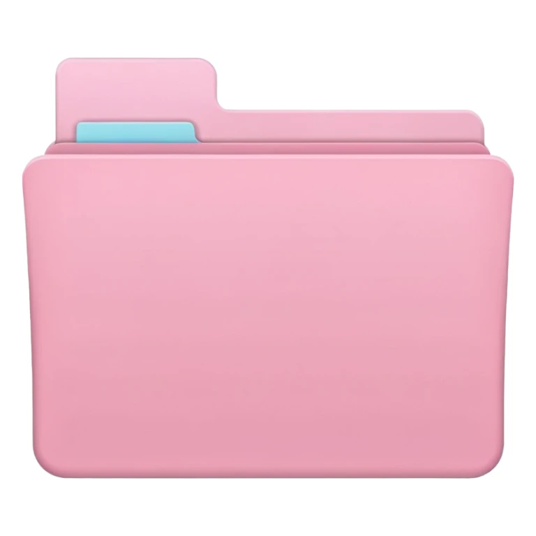 pastel pink empty folder for app icon aesthetic sticker