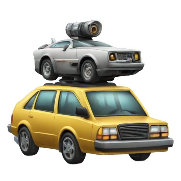 Time Machine car sticker