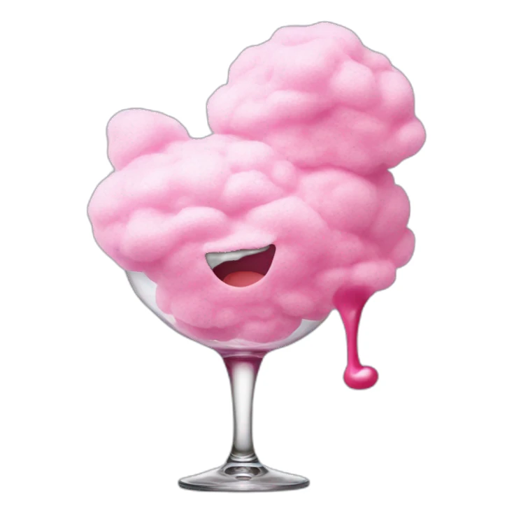 cotton candy spilled wine sticker