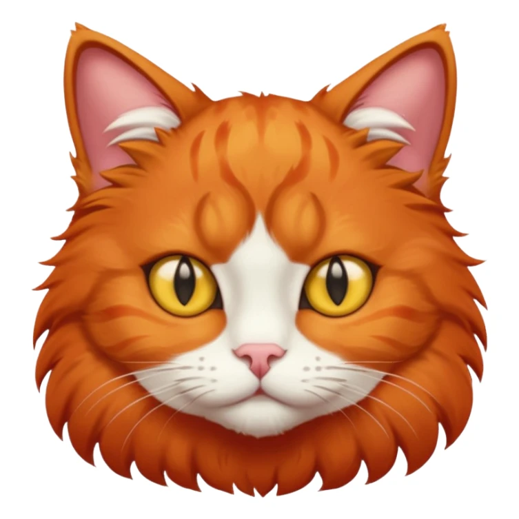 Kärleksfull röd katt sticker