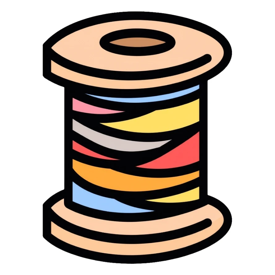 spool of thread sticker
