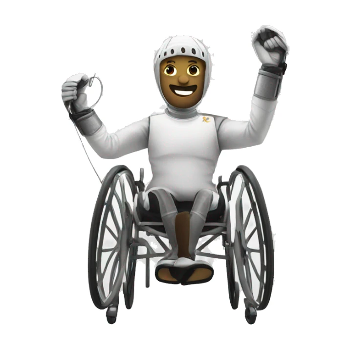 wheelchair fencing sticker