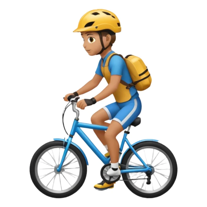 Me riding a bike sticker