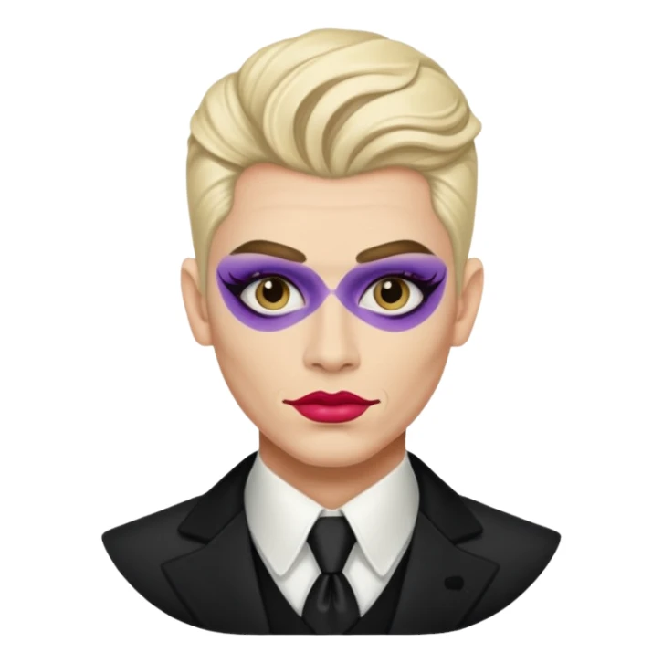 drag king fabulous makeup sticker