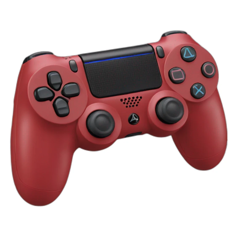 PlayStation 4 joystick red sticker