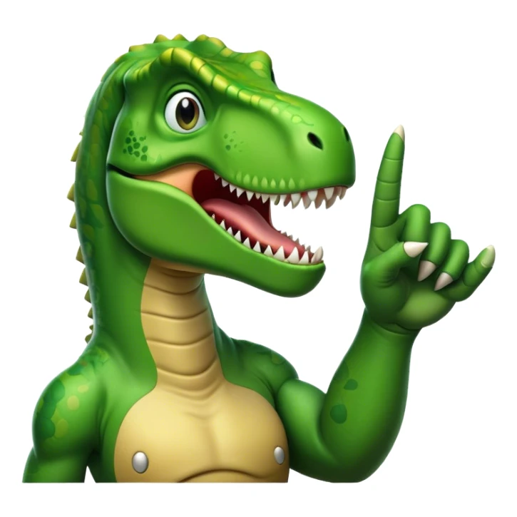 T Rex giving the finger sticker