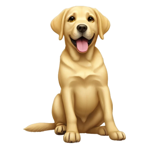 Gold Labrador happy  sticker