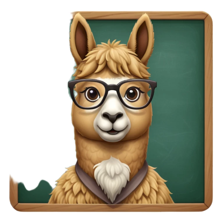 Llama teacher sticker