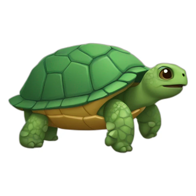 Tortuga con oso sticker