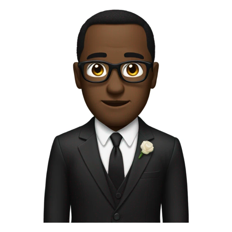 diddy in black suit sticker