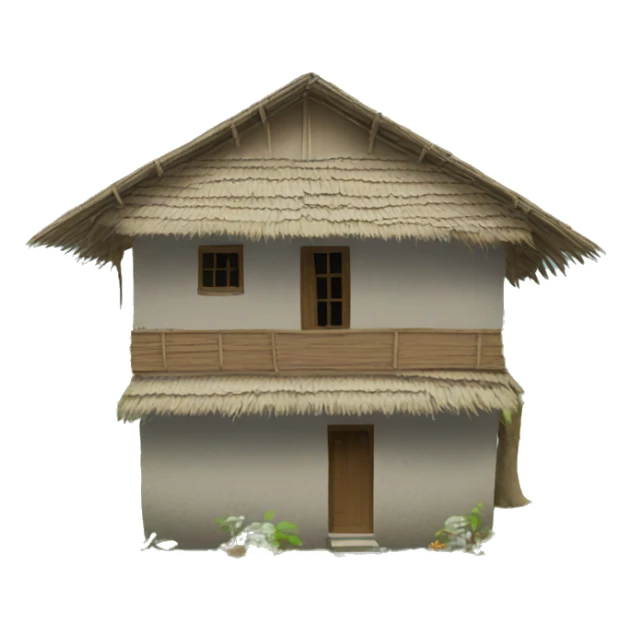 Bangladeshi village house sticker