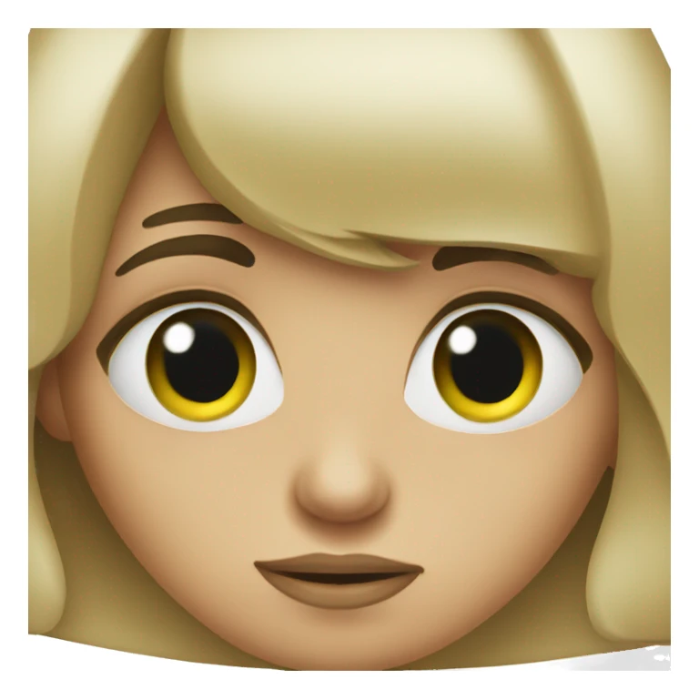 Girl with a booger sticker