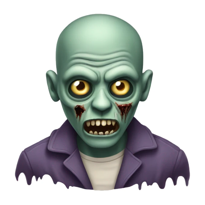 funny creepy zombi sticker
