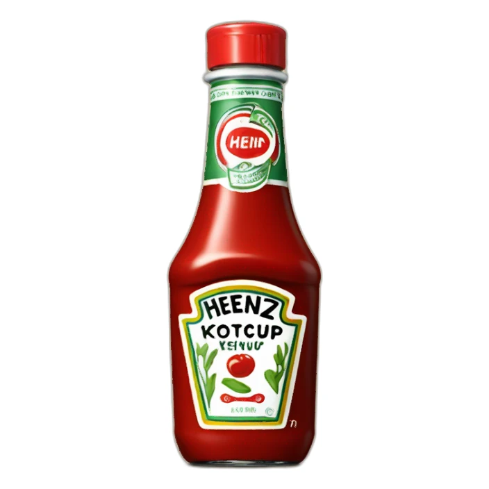 Heinz Ketchup bottle sticker