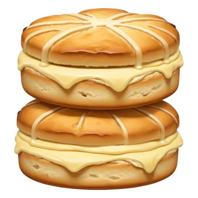 just one  - not layered with anything scones sticker