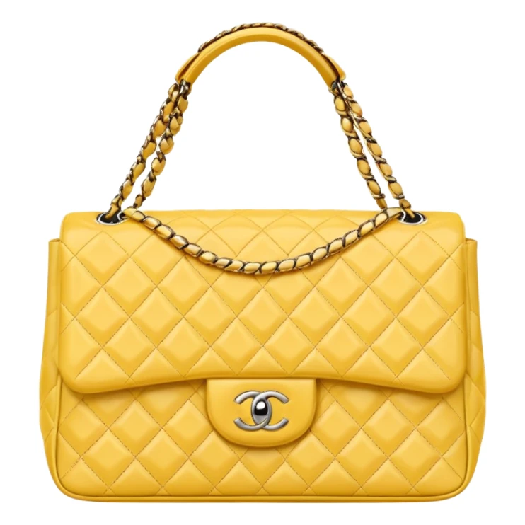 light yellow chanel bag sticker