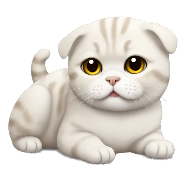 scottish fold drunk sticker