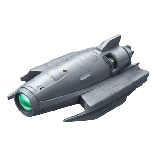 grey Spaceship sticker