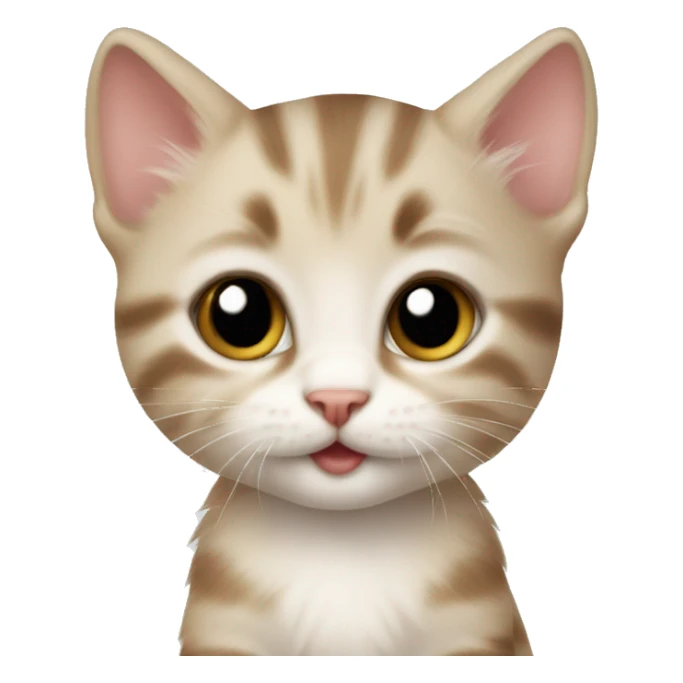 Adorable baby kitten  sticker