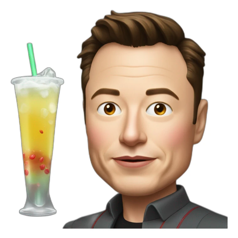 Elon musk drink berr sticker