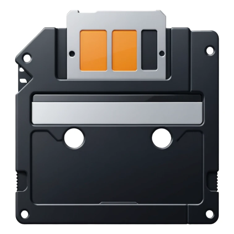 Floppy disk retro-tech aesthetic sticker