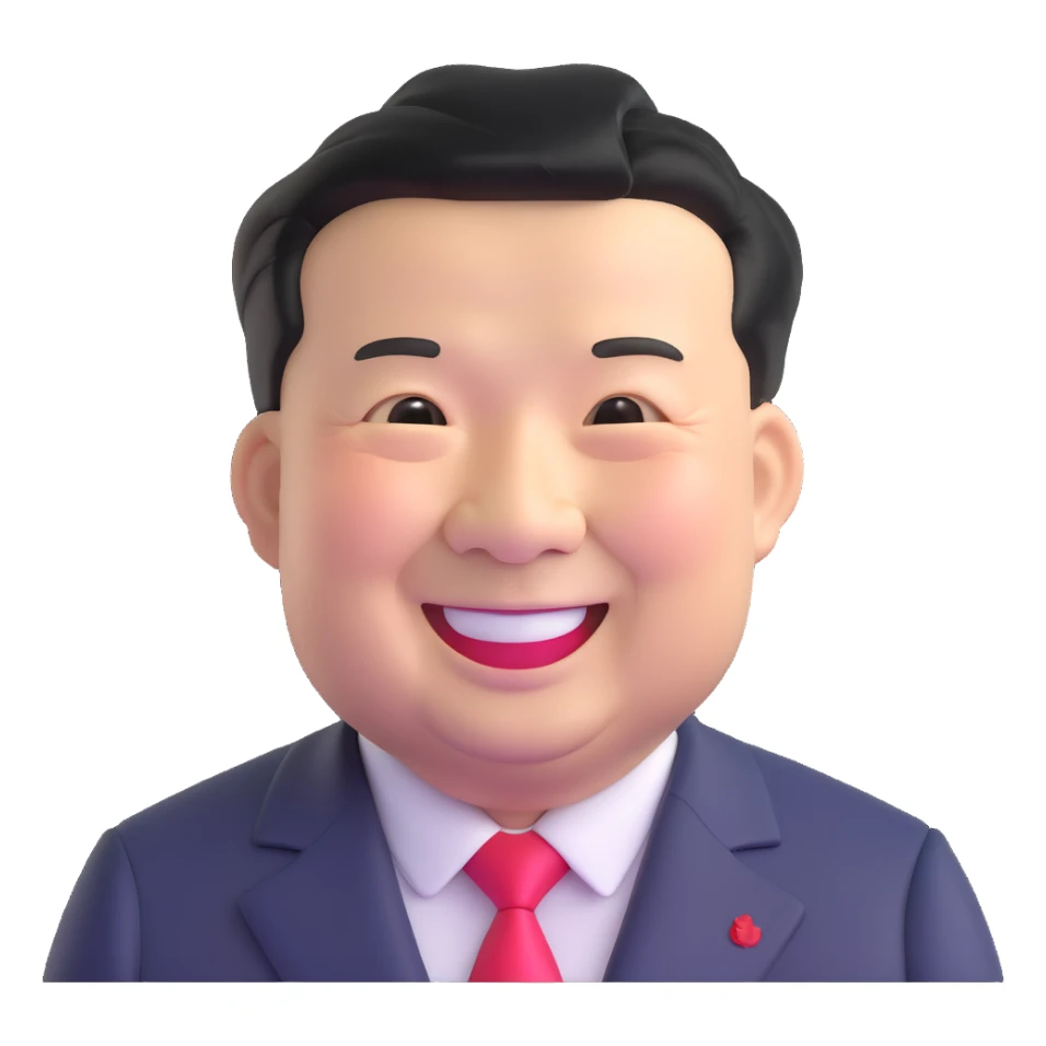 Xi Jinping smiling sticker