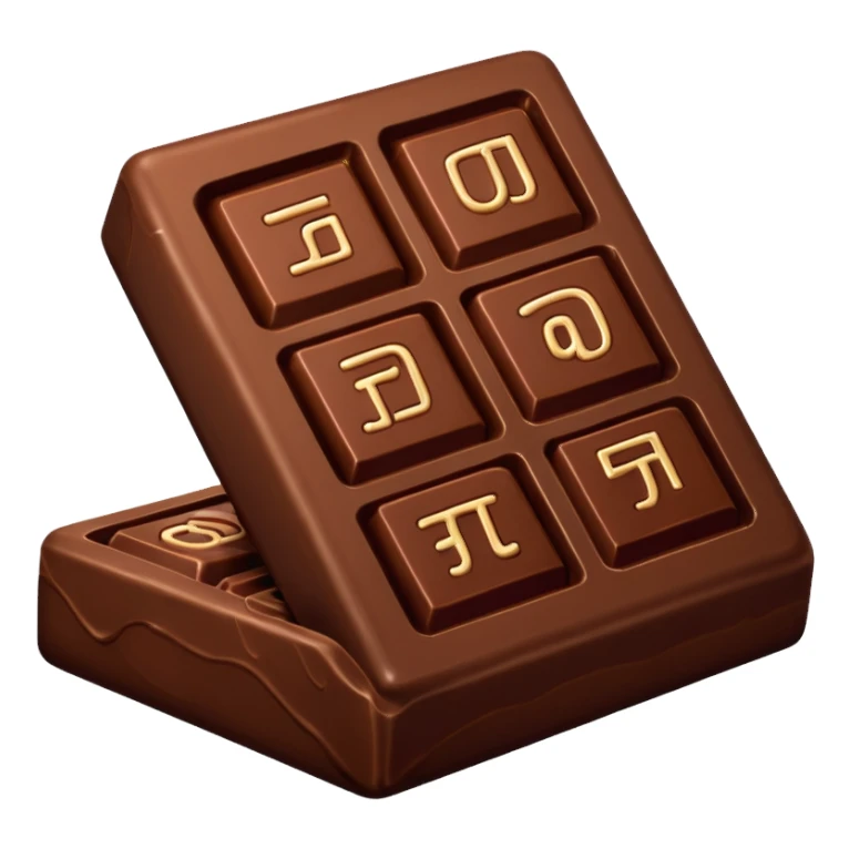 dubai Chocolate piece sticker