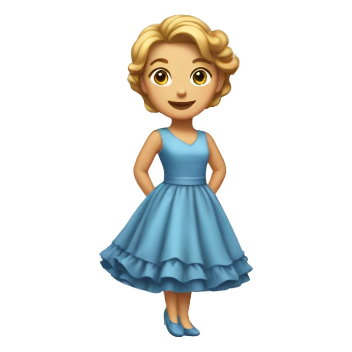 curtsy in dress sticker