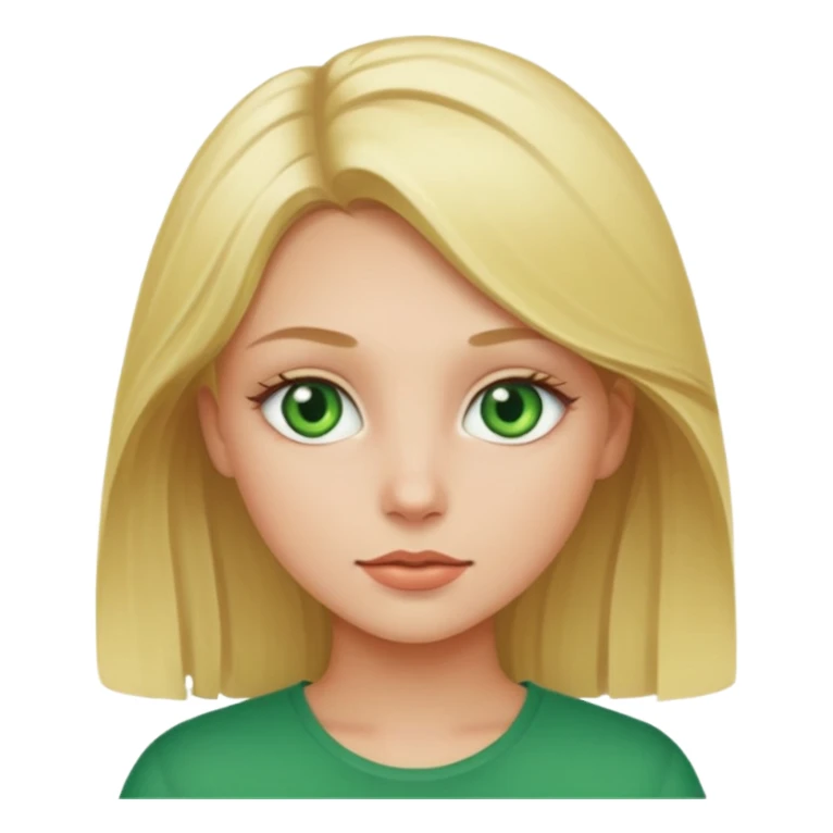 Una ragazza bionda con occhi verdi  sticker