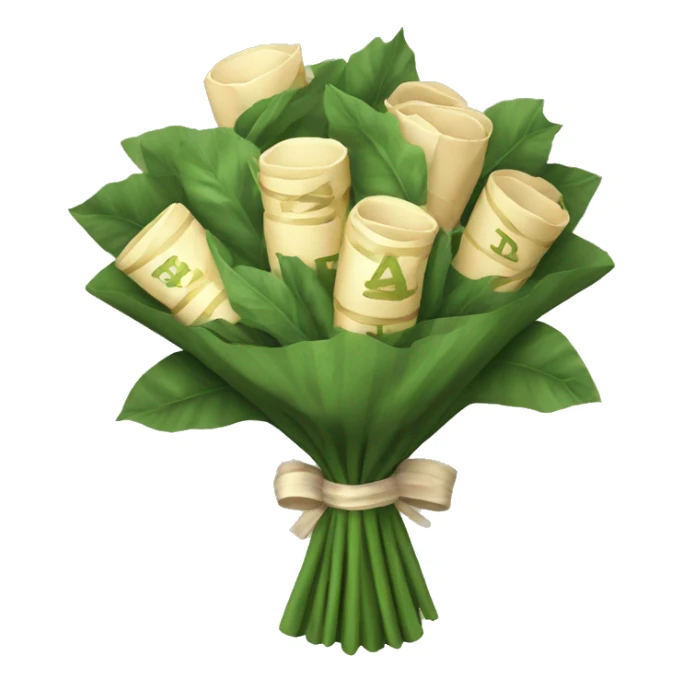 old money bouquet sticker