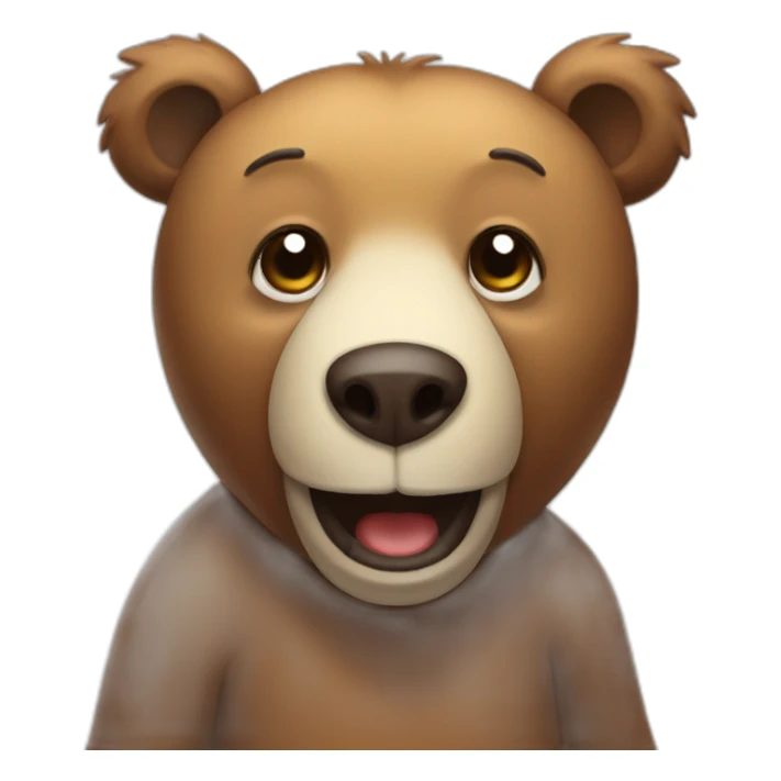 bear with a stinky fart sticker