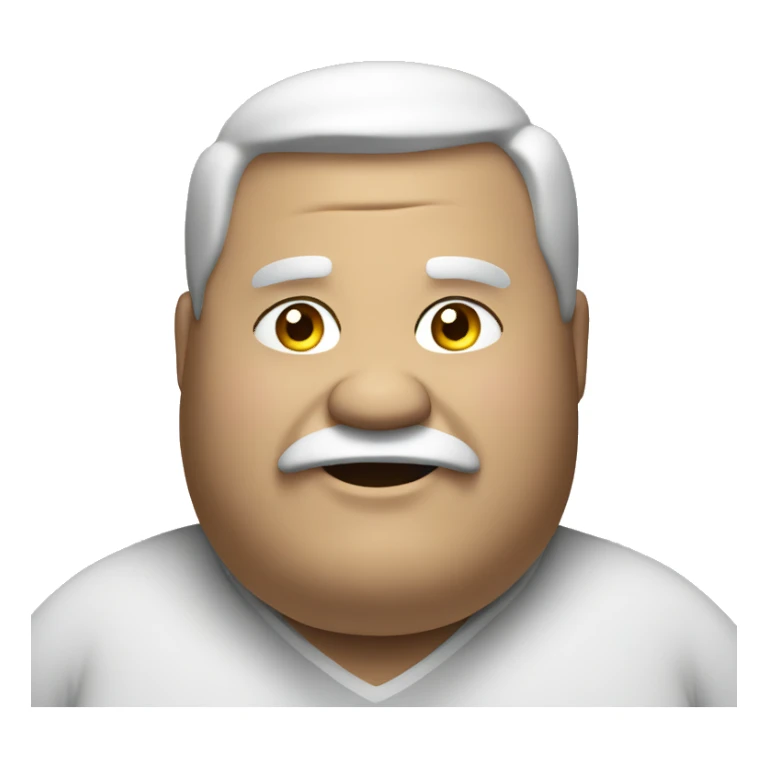 huge fat man sticker