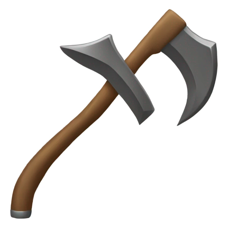 a bronze pickaxe for mining rocks sticker
