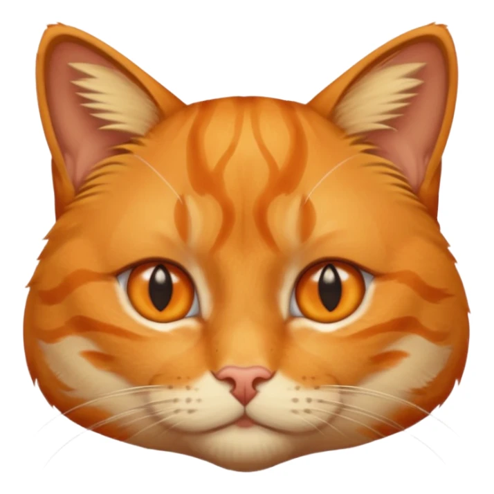 orange cat missing his right eye sticker