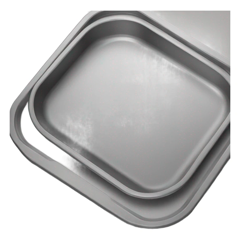 Realistic baking pan glass sticker