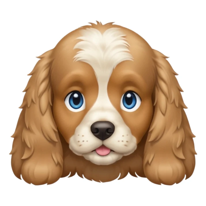Light tan cocker spaniel with blue eyes sticker